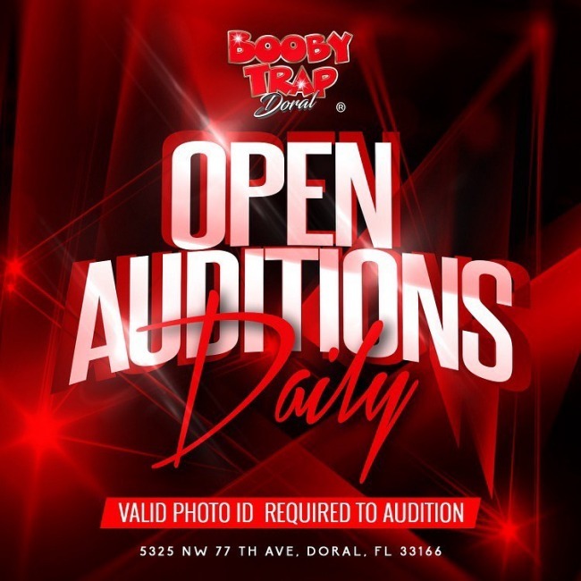 Open Auditions Dailly Booby Trap Doral