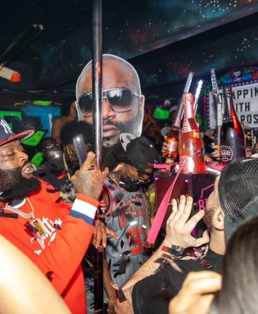 Best Striptease Miami Rick Ross at The River event Best Striptease Miami Rick Ross at The River event