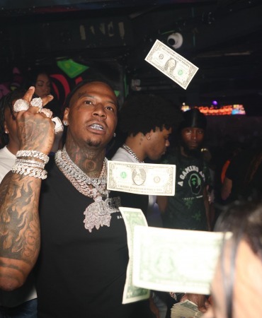 Money Bag Yo throwing money at Booby Trap On The River Money Bag Yo throwing money at Booby Trap On The River