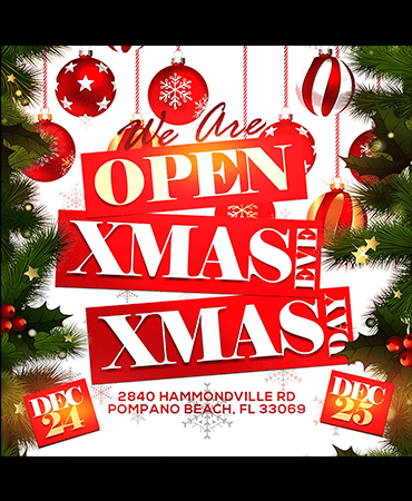 Open December 24th and December 25th