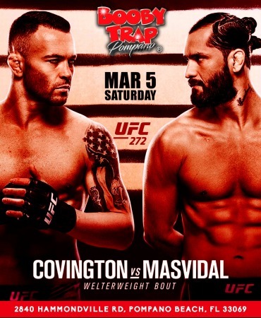 UFC 272 Covington vs Masvidal Booby Trap Pompano Beach